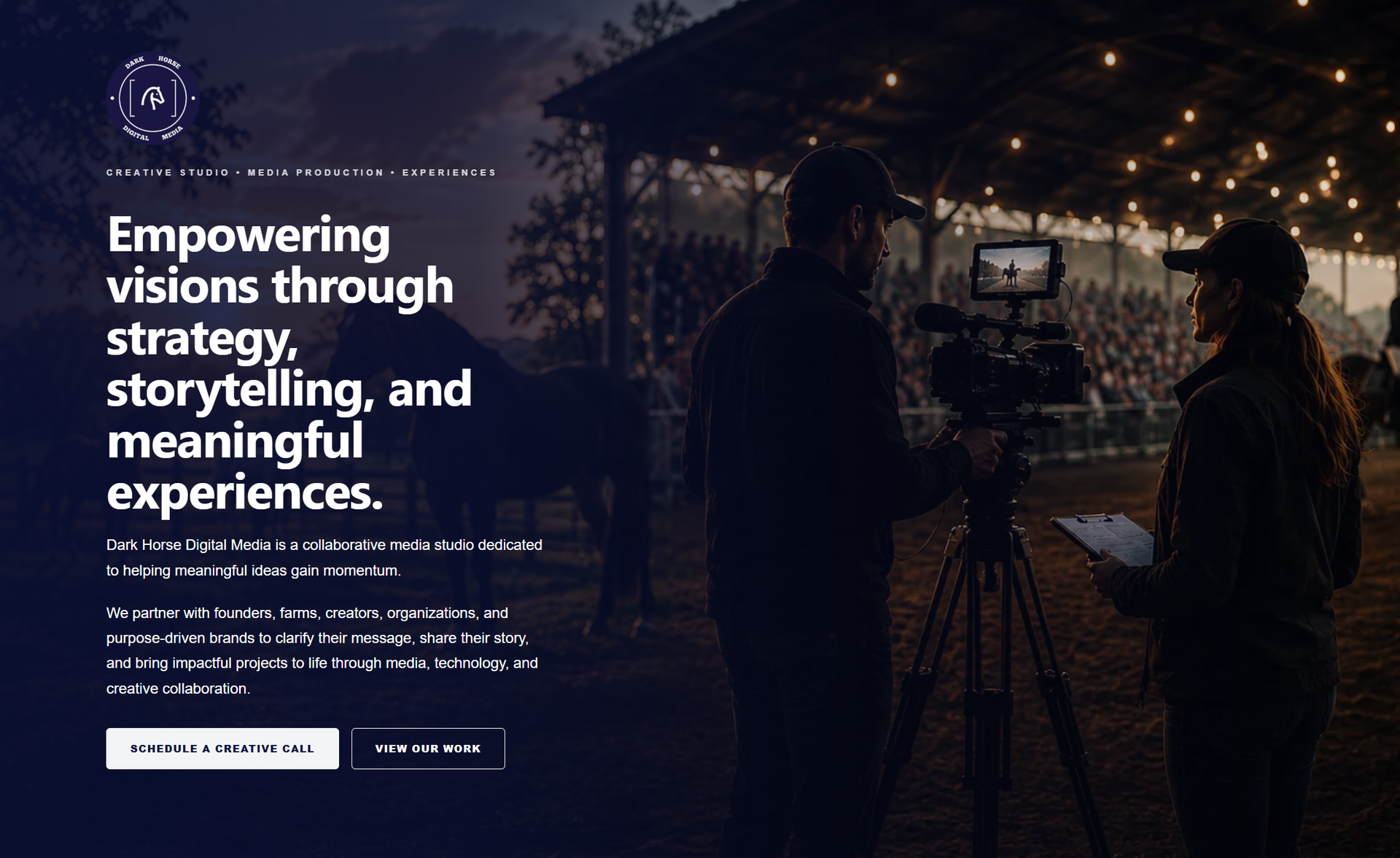 Dark Horse Digital Media website screenshot